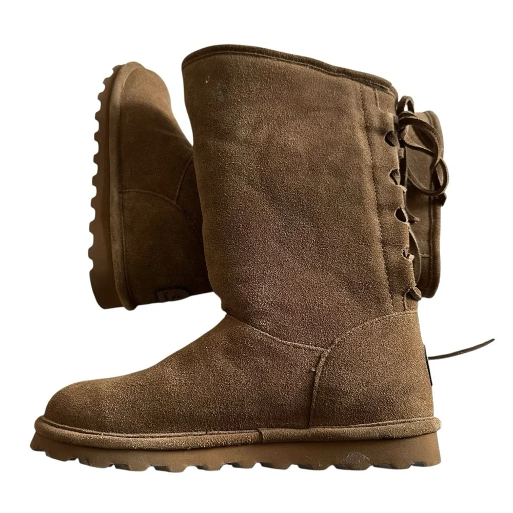 Bear Paw Phylly Brown Suede Boots